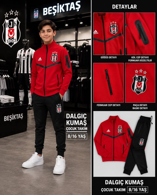Beşiktaş Kırmızı Çocuk Eşofman Takımı