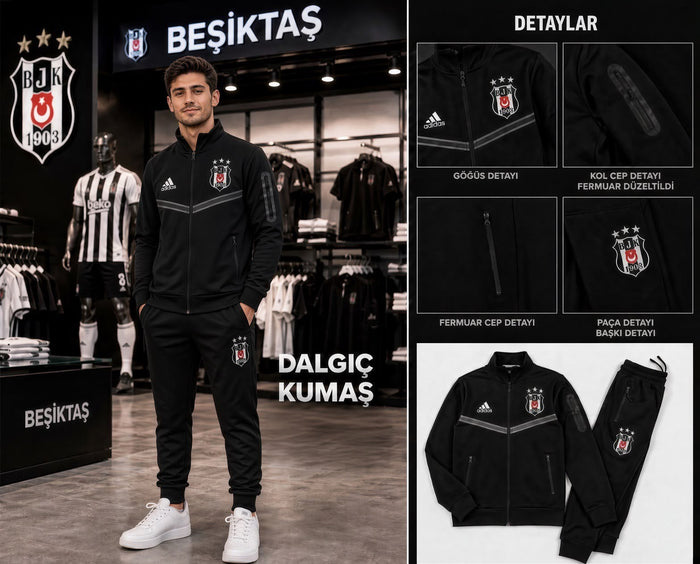 Beşiktaş Siyah Yetişkin Eşofman Takımı