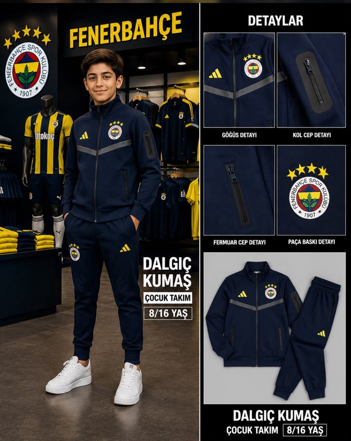 Fenerbahçe Lacivert Çocuk Eşofman Takımı