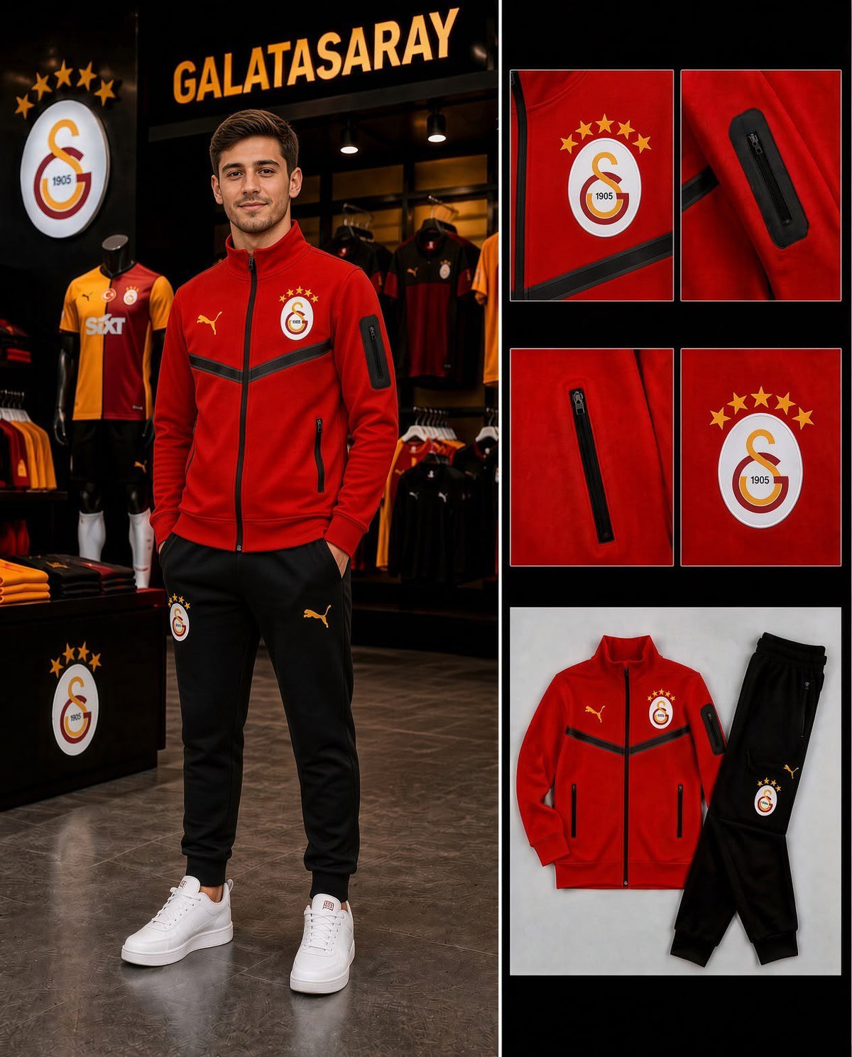 Galatasaray Kırmızı Yetişkin Eşofman Takımı
